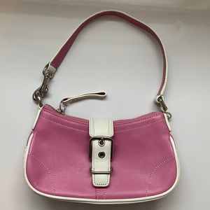 Coach vintage pink leather shoulder bag